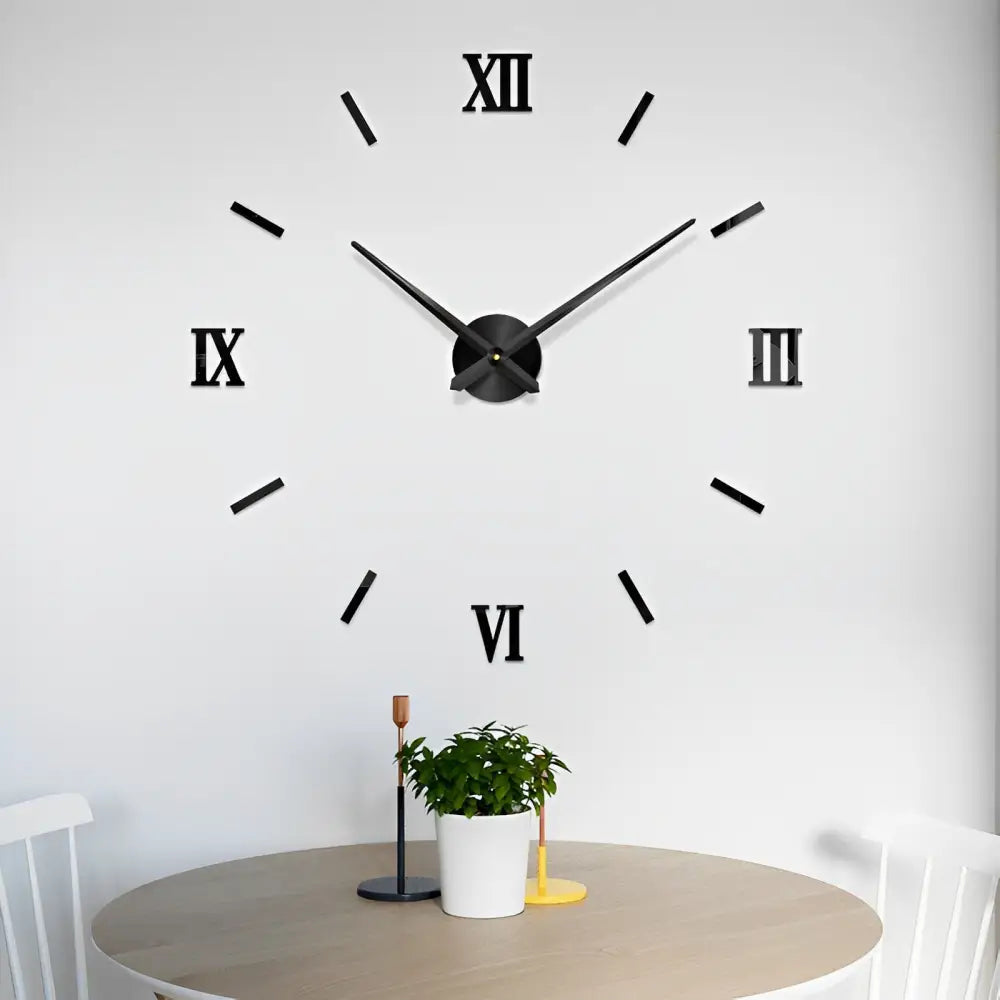 3D Sticker Wall Clock – view 9