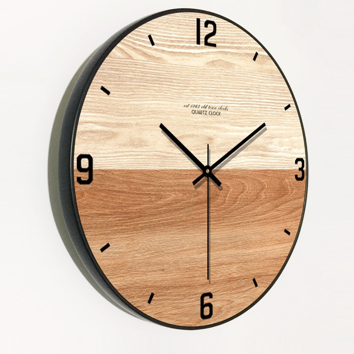 Dual-Tone wooden wall clock – view 13