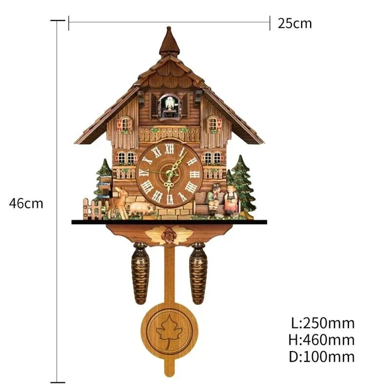 Traditional Chalet Cuckoo Wall Clock – view 3