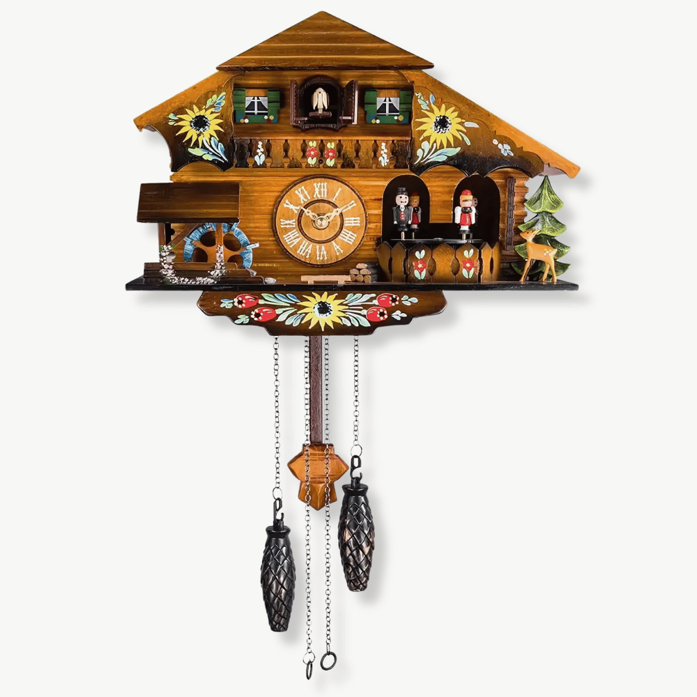 Wooden Chalet Cuckoo Wall Clock – Standard