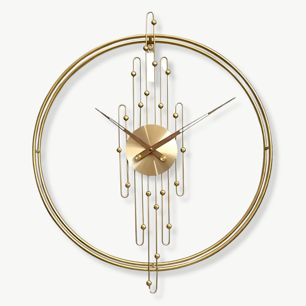 Art Deco Circle Wall Clock – 60 cm