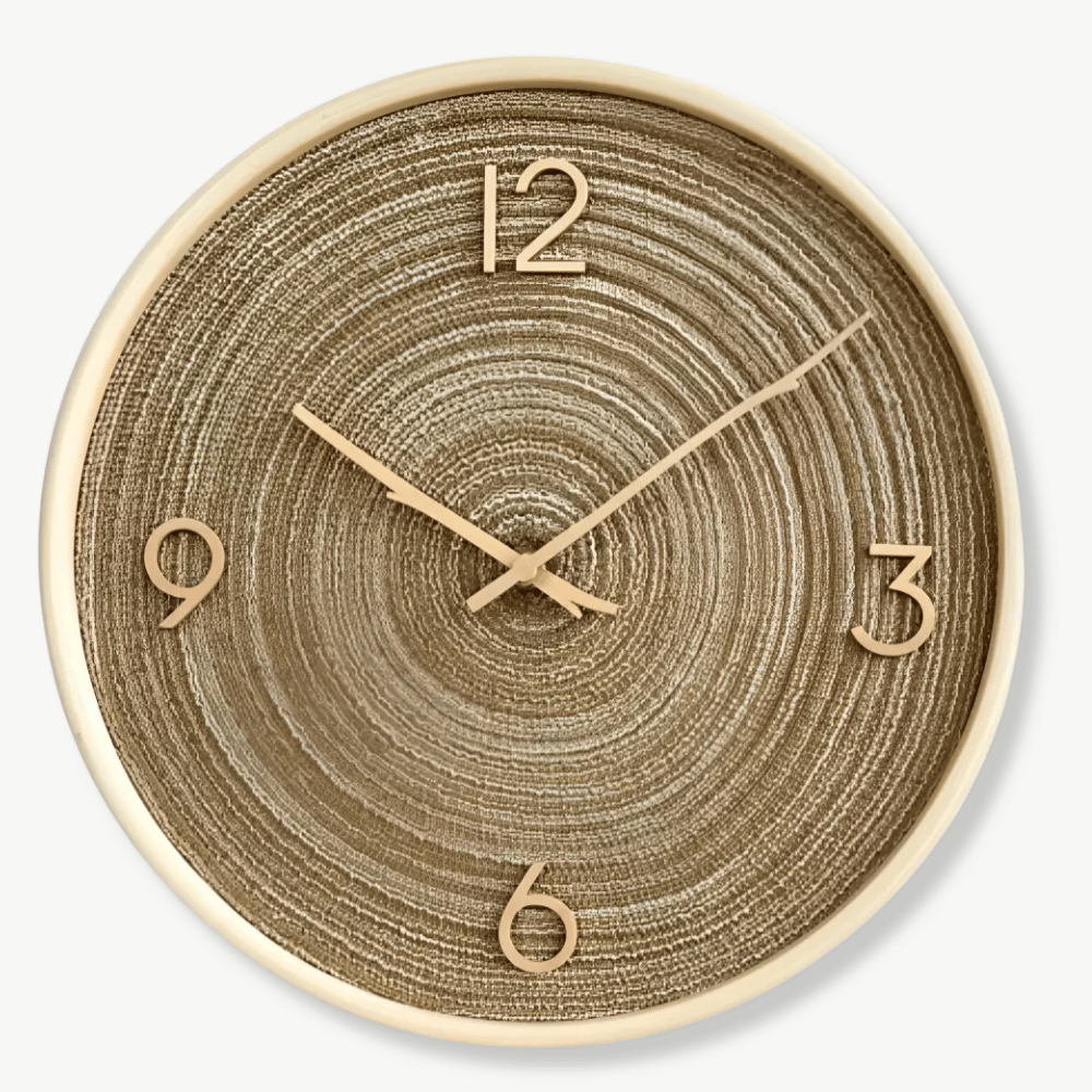 Golden Sand Wall Clock – Brown Light, 30 cm