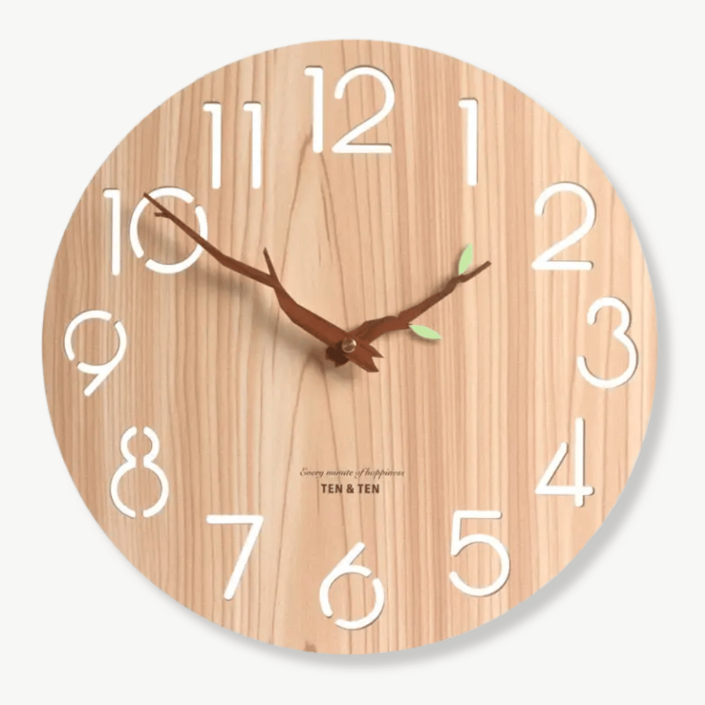 Bamboo Wood Wall Clock – Wood Without Feuille