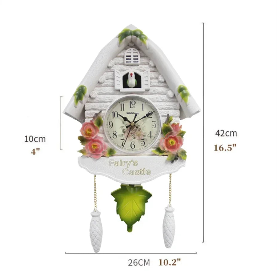 White Cuckoo Wall Clock – view 6