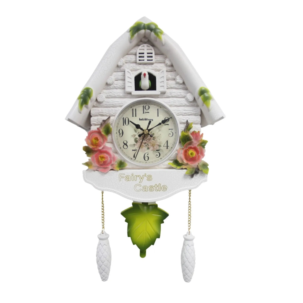 White Cuckoo Wall Clock – view 3