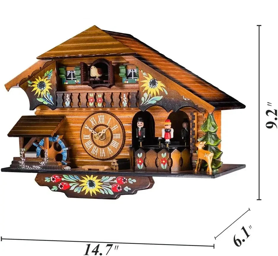 Wooden Chalet Cuckoo Wall Clock – view 6