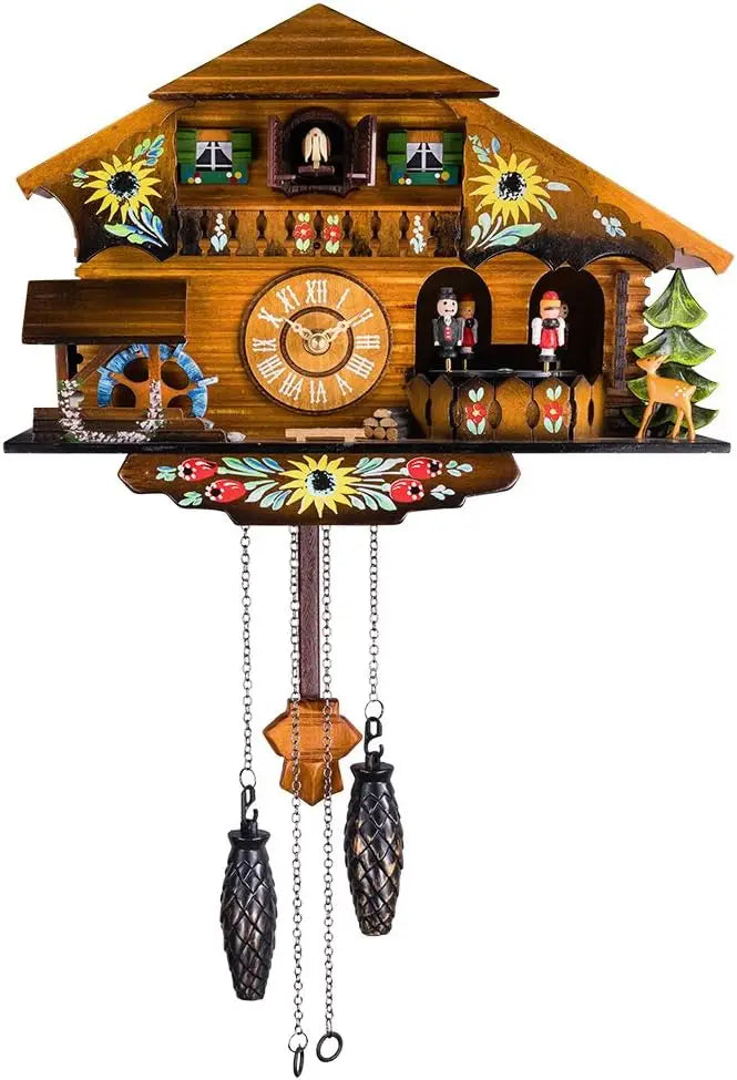 Wooden Chalet Cuckoo Wall Clock – view 5