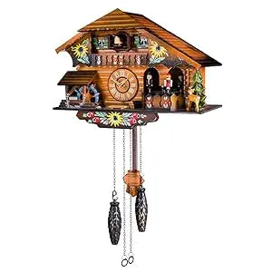 Wooden Chalet Cuckoo Wall Clock – view 4