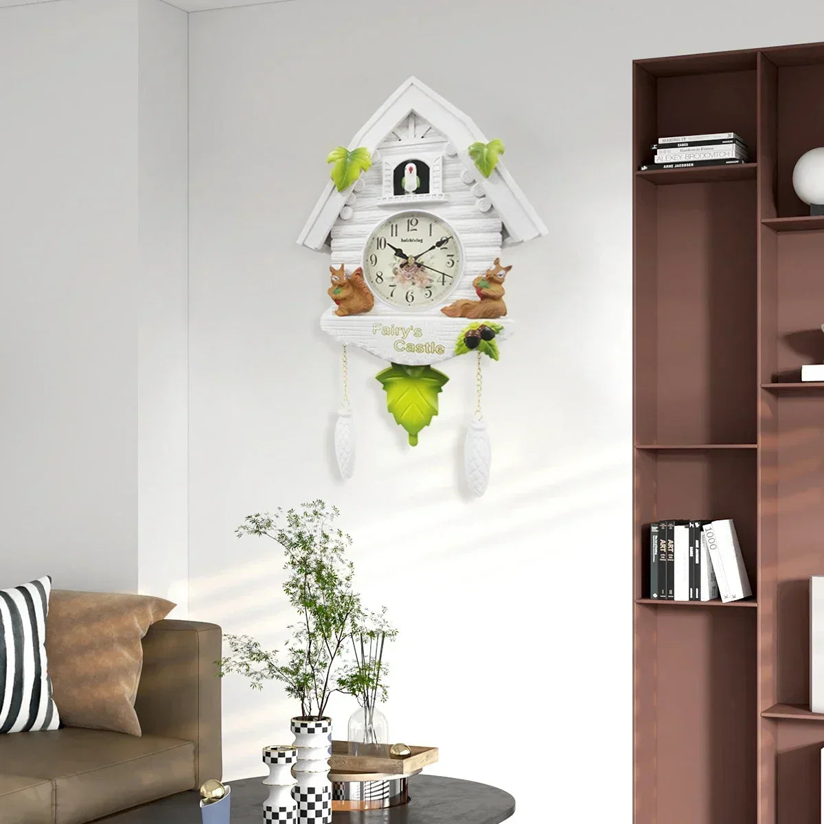 White Cuckoo Wall Clock – view 5