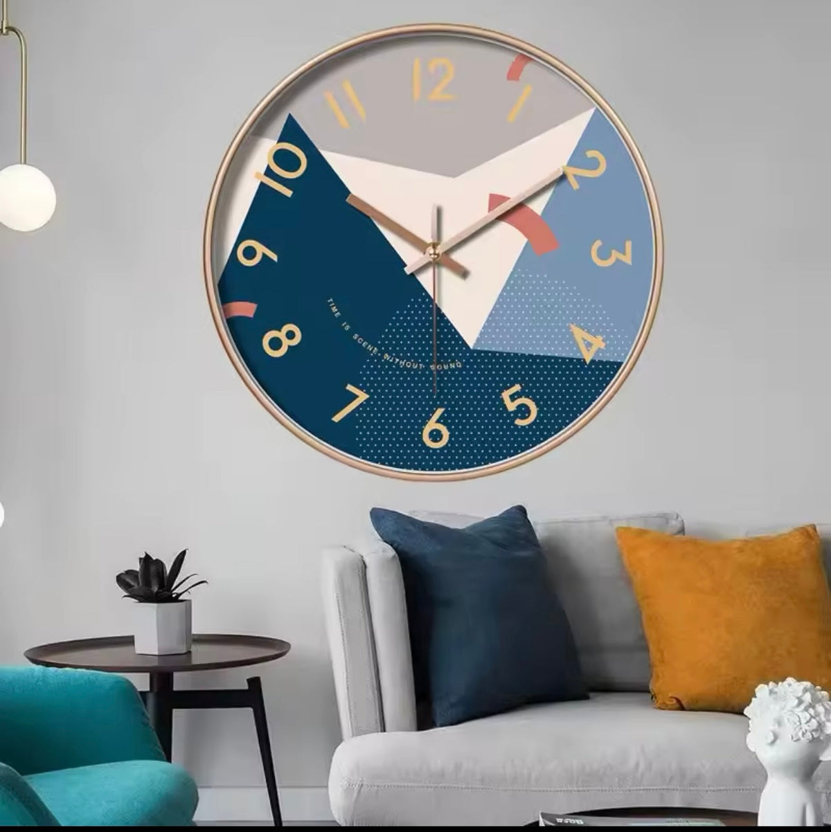 Abstract Geometric Wall Clock – product image