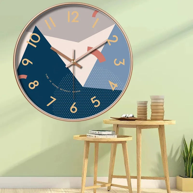 Abstract Geometric Wall Clock – product view 2