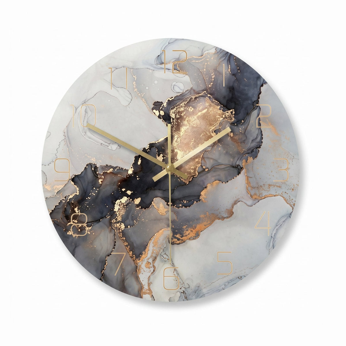 Abstract Marble Wall Clock – product view 5