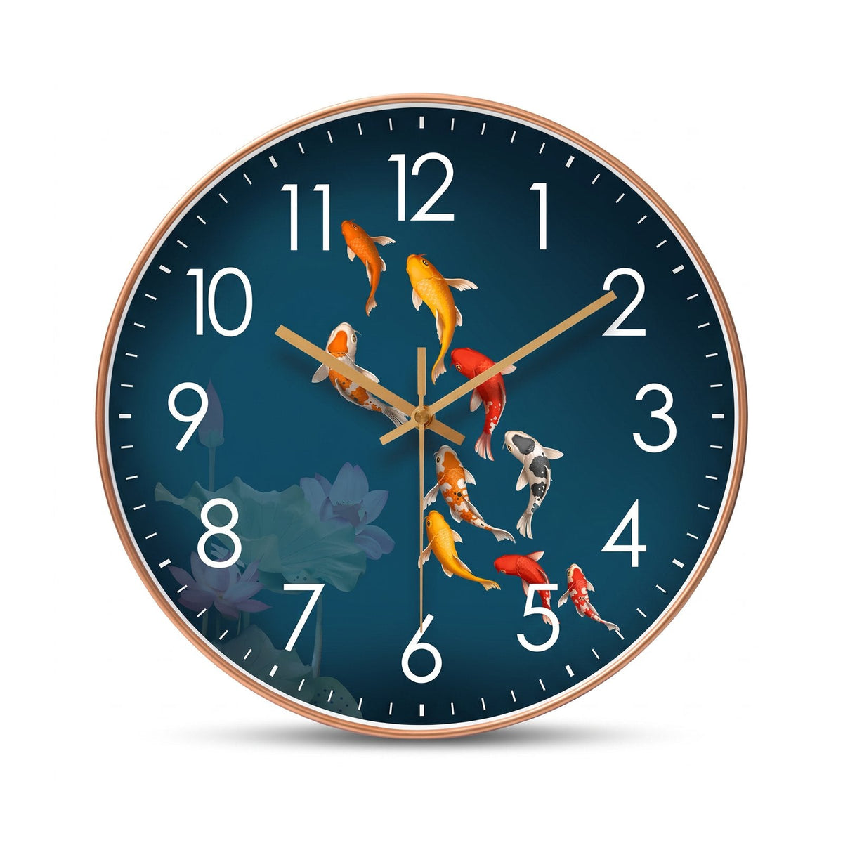 Artistic Koi Carp Wall Clock – product view 5