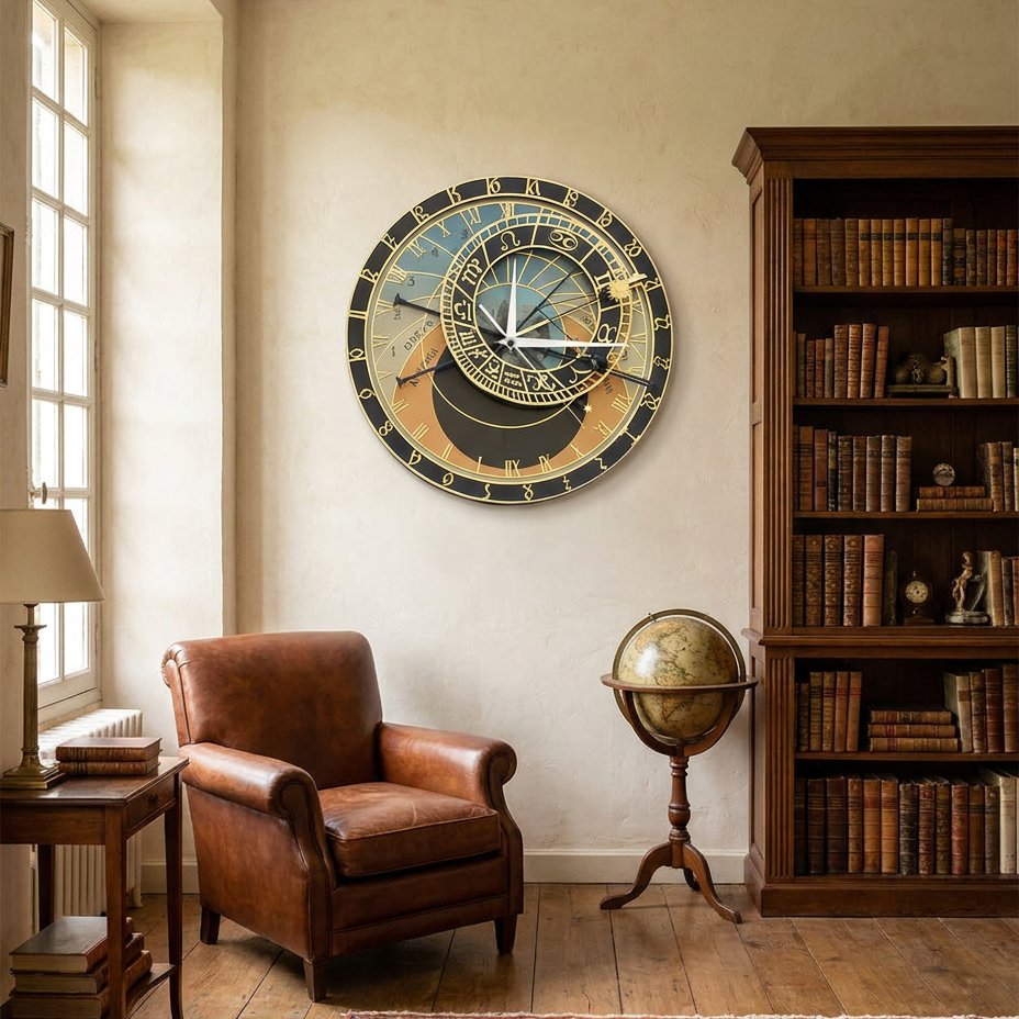 Astronomical Wall Clock – product view 2