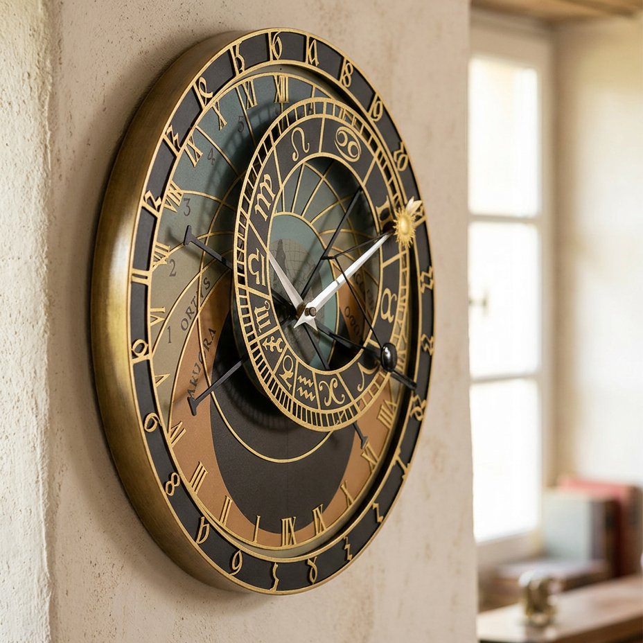 Astronomical Wall Clock – product view 4