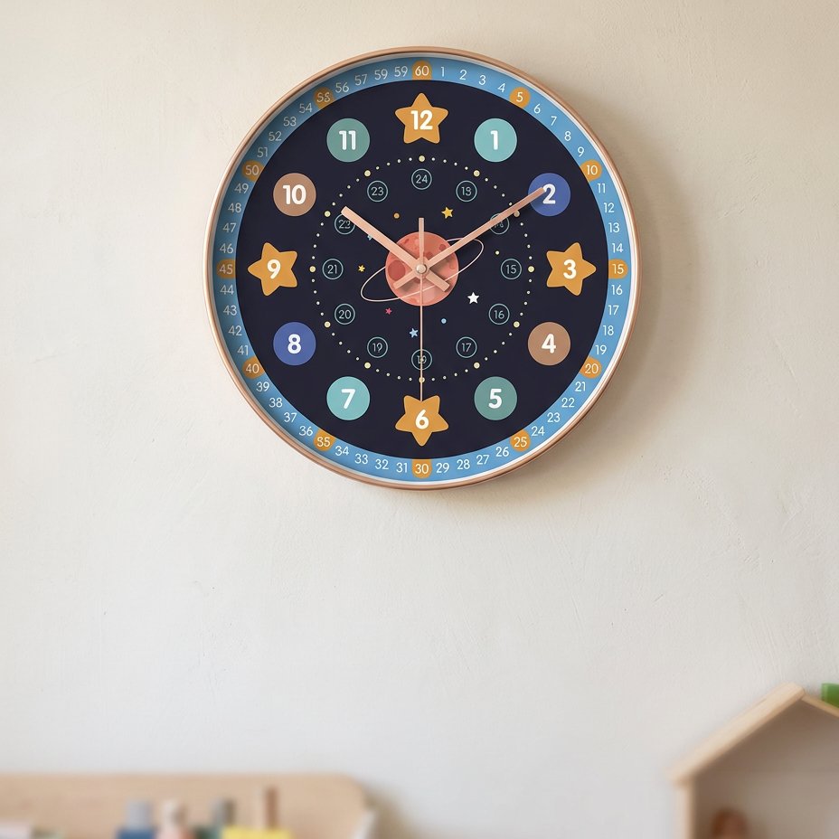 Astronomy Children's Wall Clock – product image