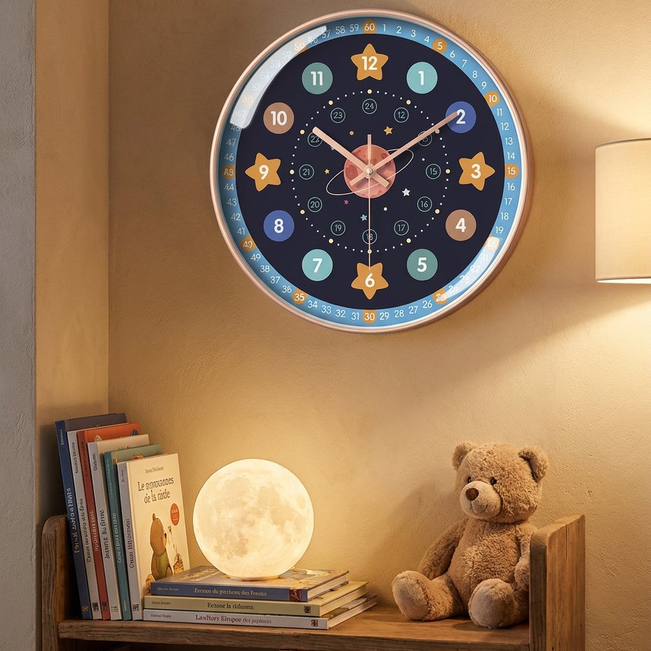 Astronomy Children's Wall Clock – product view 3