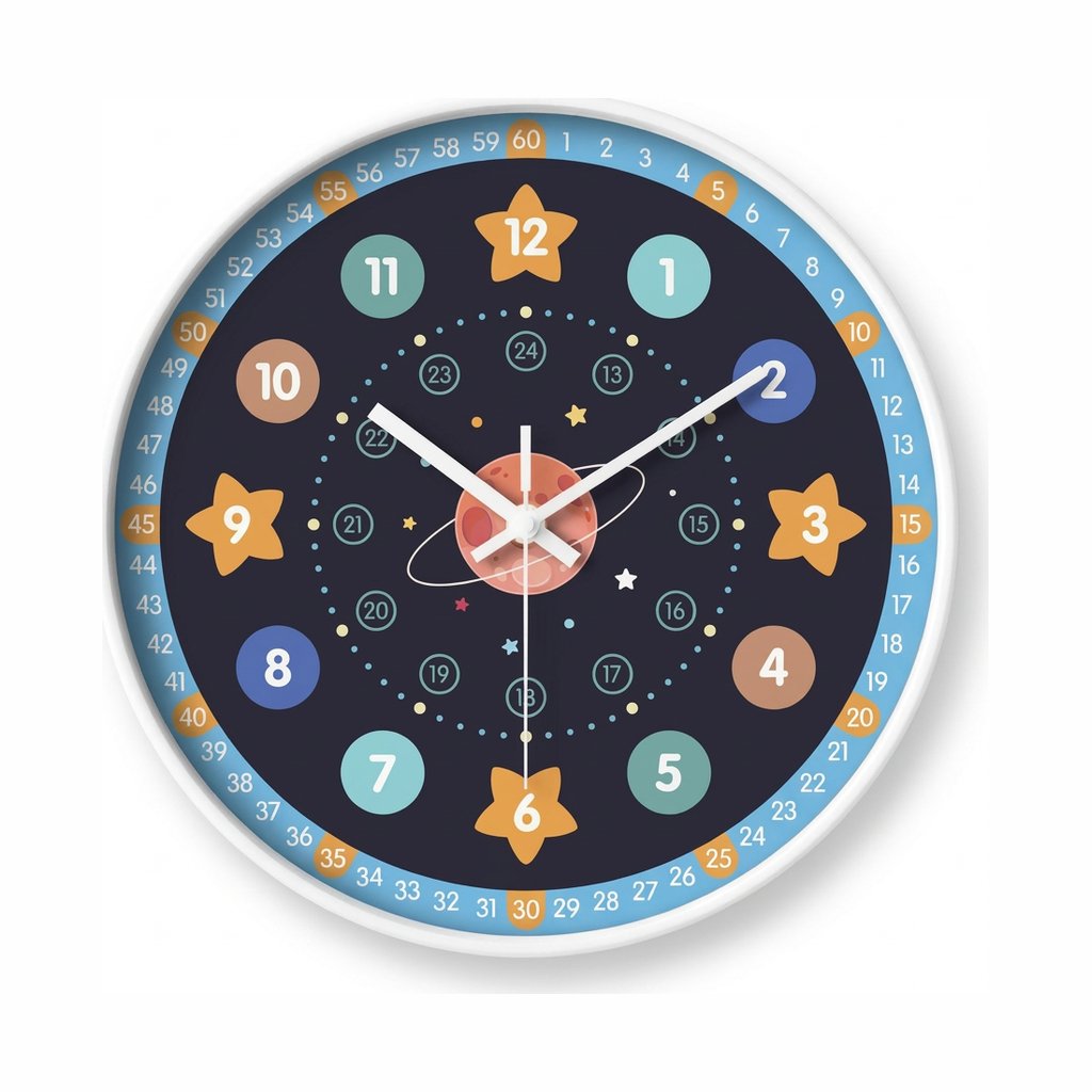 Astronomy Children's Wall Clock – product view 6