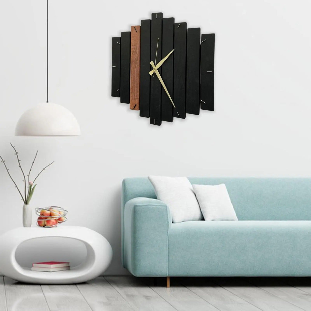 Asymmetrical Zen Wall Clock – product view 5