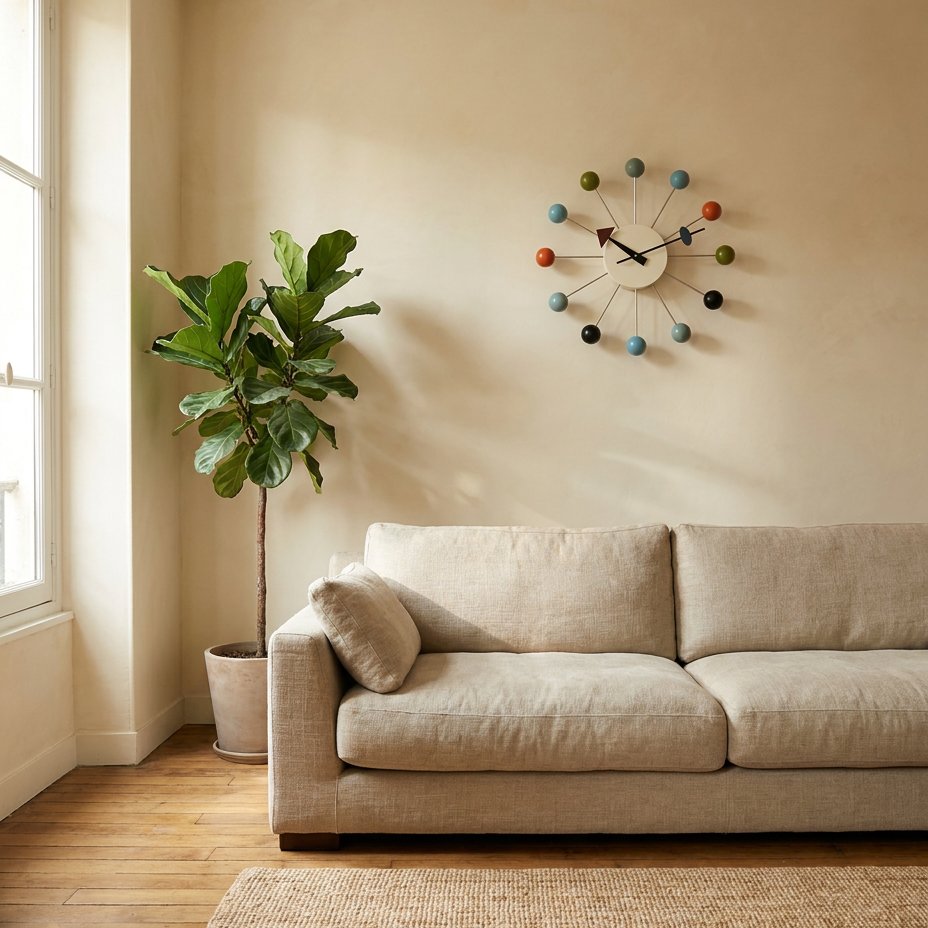 Atomic Design Wall Clock – product view 2