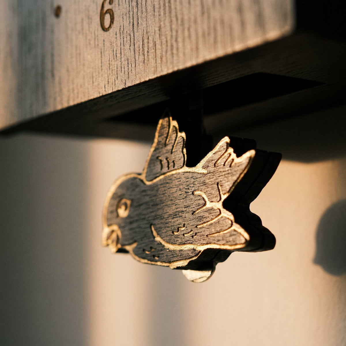 Black Cuckoo Wall Clock – product view 5