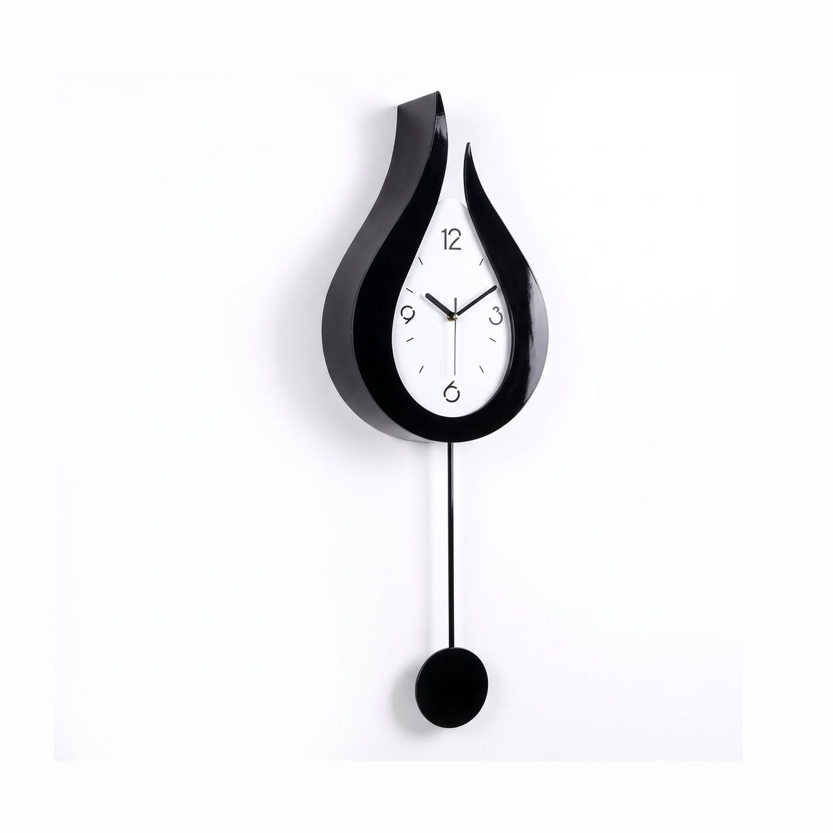 Black Flame Wall Clock – product view 5