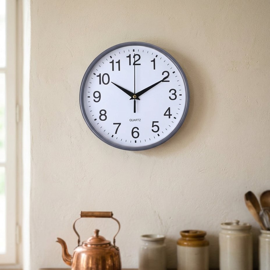 Black Numbers Wall Clock – product image