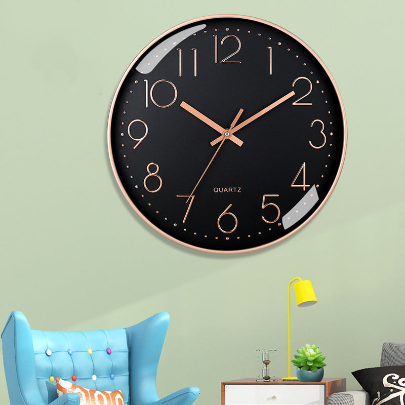 Black Quartz Wall Clock – product image