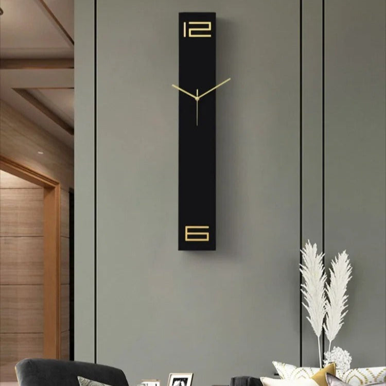 Black Rectangular Wall Clock – product view 4