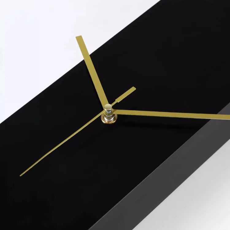 Black Rectangular Wall Clock – product view 6