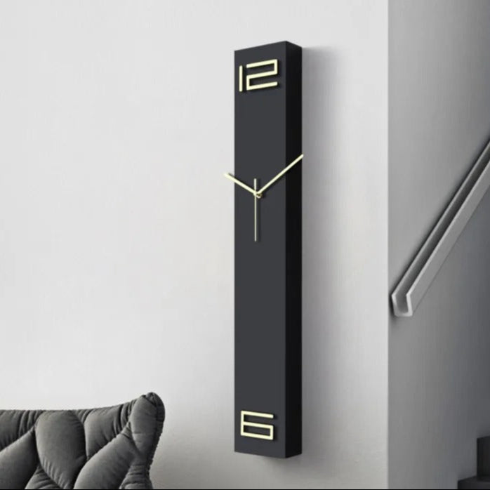 Black Rectangular Wall Clock – product view 7
