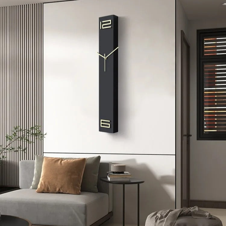Black Rectangular Wall Clock – product view 9