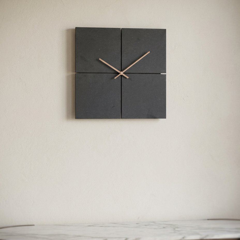 Black Square Wall Clock – product image