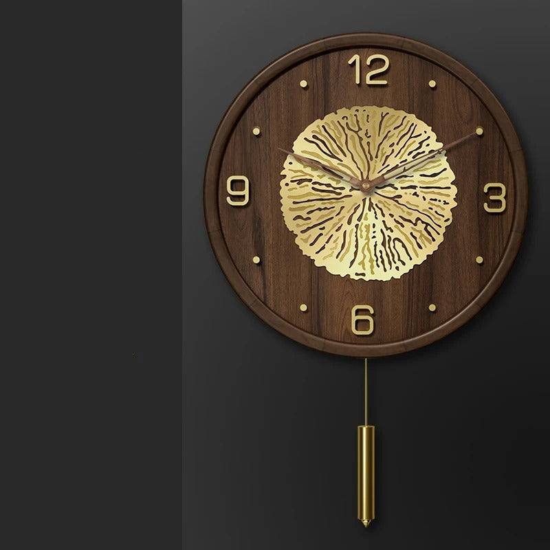 Brown Pendulum Wall Clock – product view 8