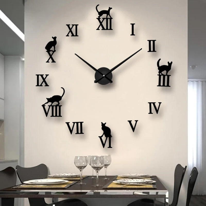Cat Numbers Wall Clock – product image