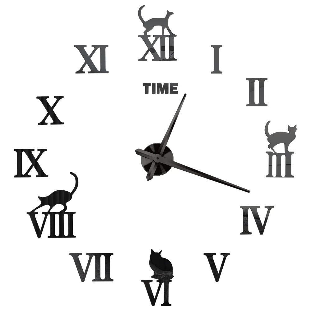 Cat Numbers Wall Clock – product view 3