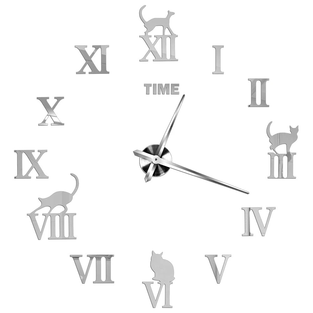 Cat Numbers Wall Clock – product view 4