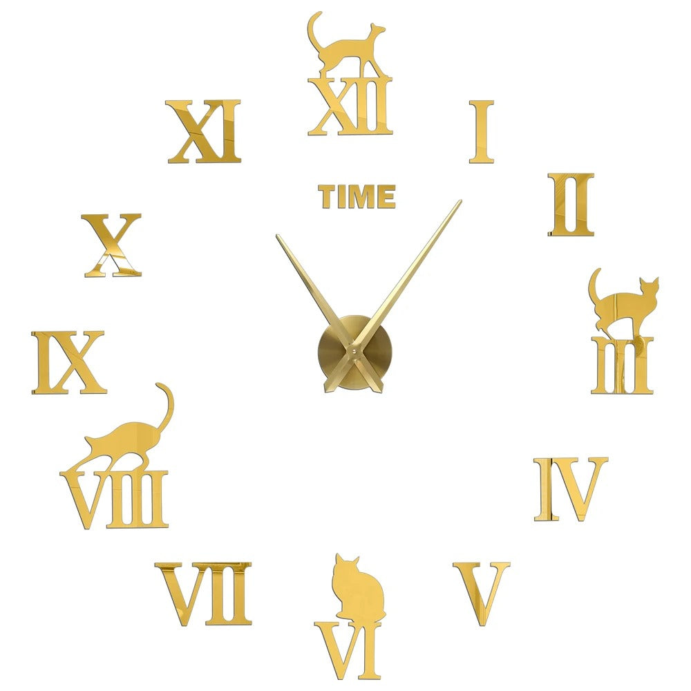 Cat Numbers Wall Clock – product view 5