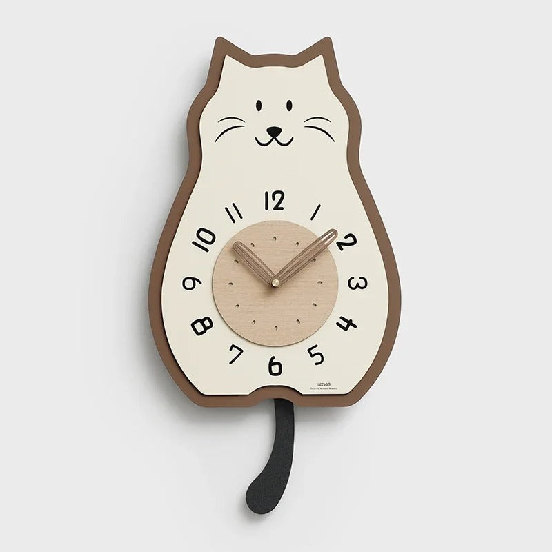 Cat Shape Wall Clock – product view 2