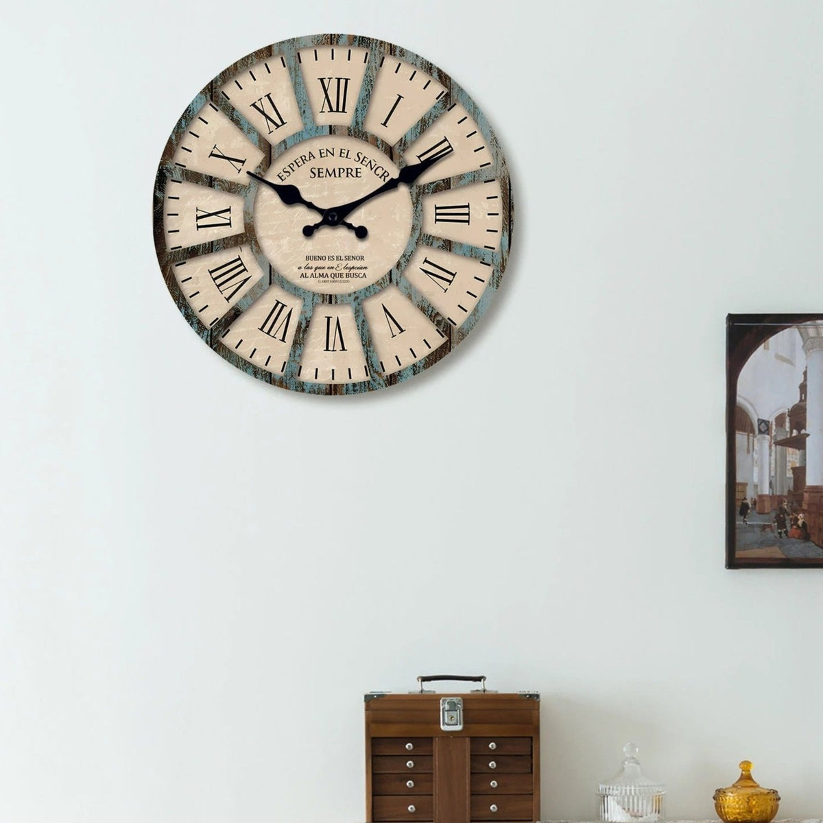 Retro Numbers Wall Clock for UK interiors