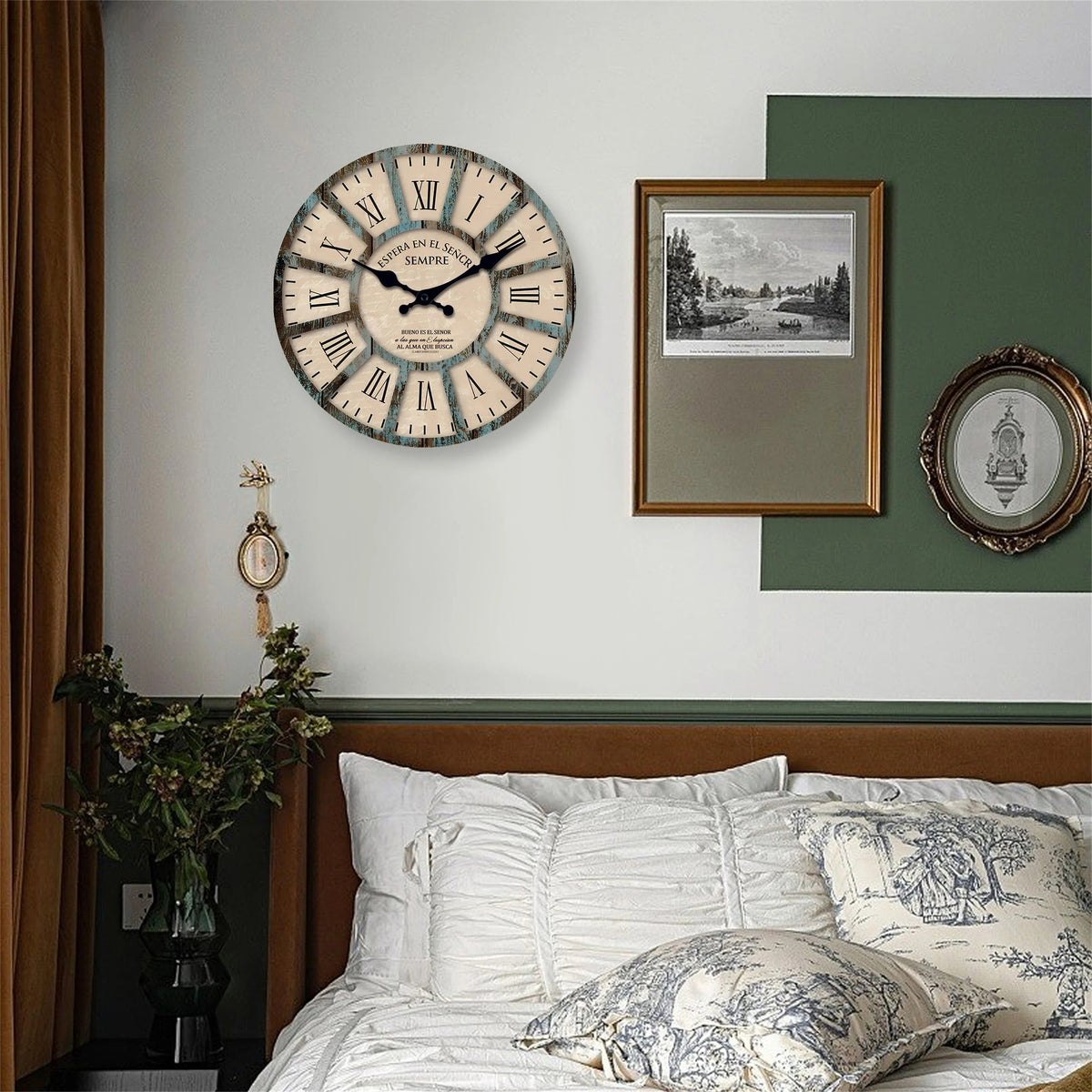 Retro Numbers Wall Clock for UK interiors
