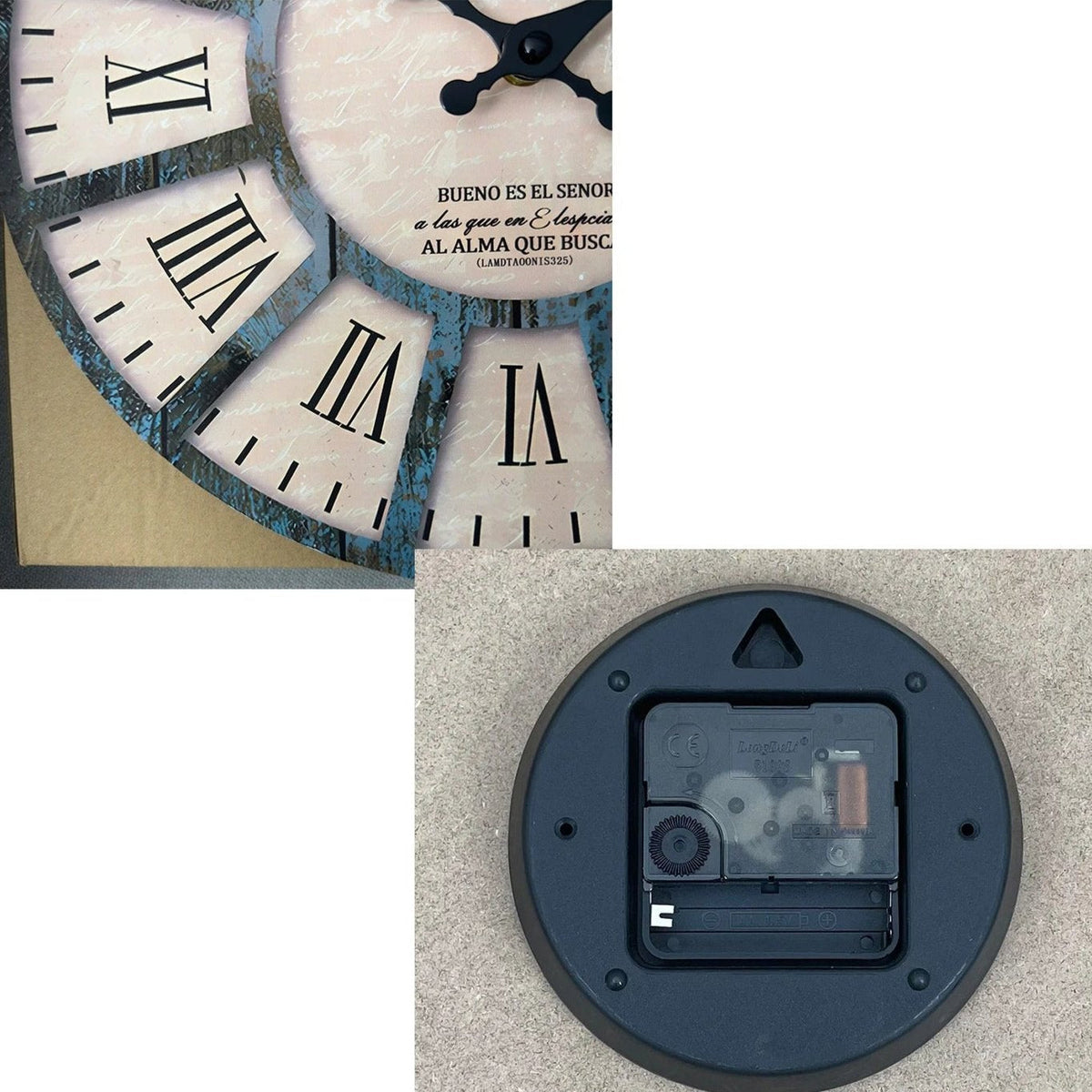 Retro Numbers Wall Clock for UK interiors