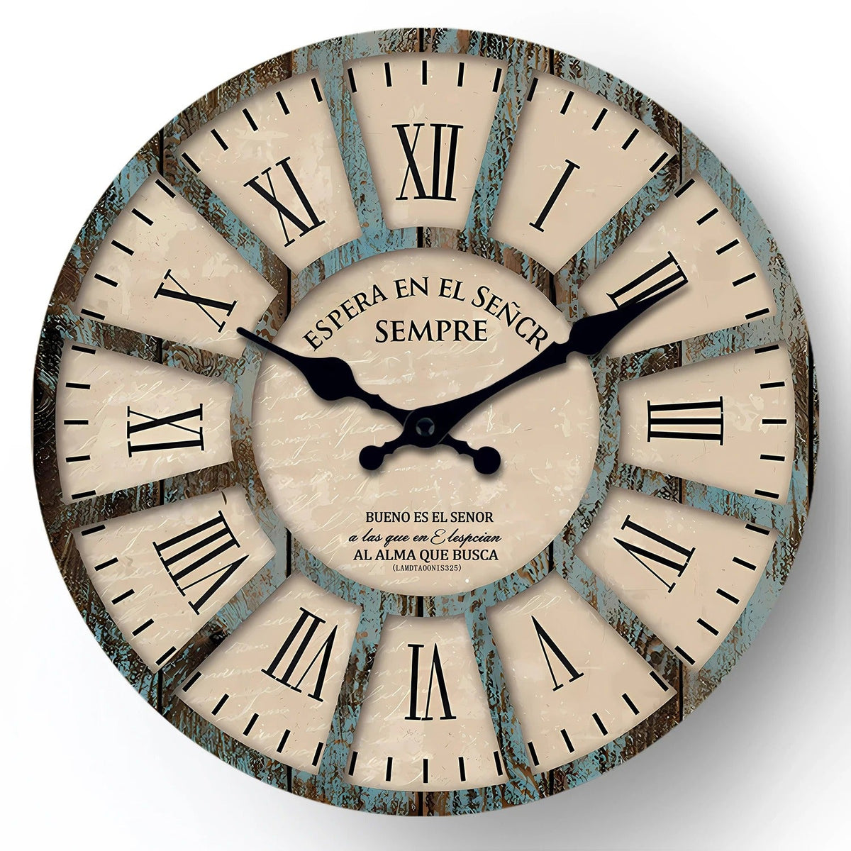 Retro Numbers Wall Clock for UK interiors