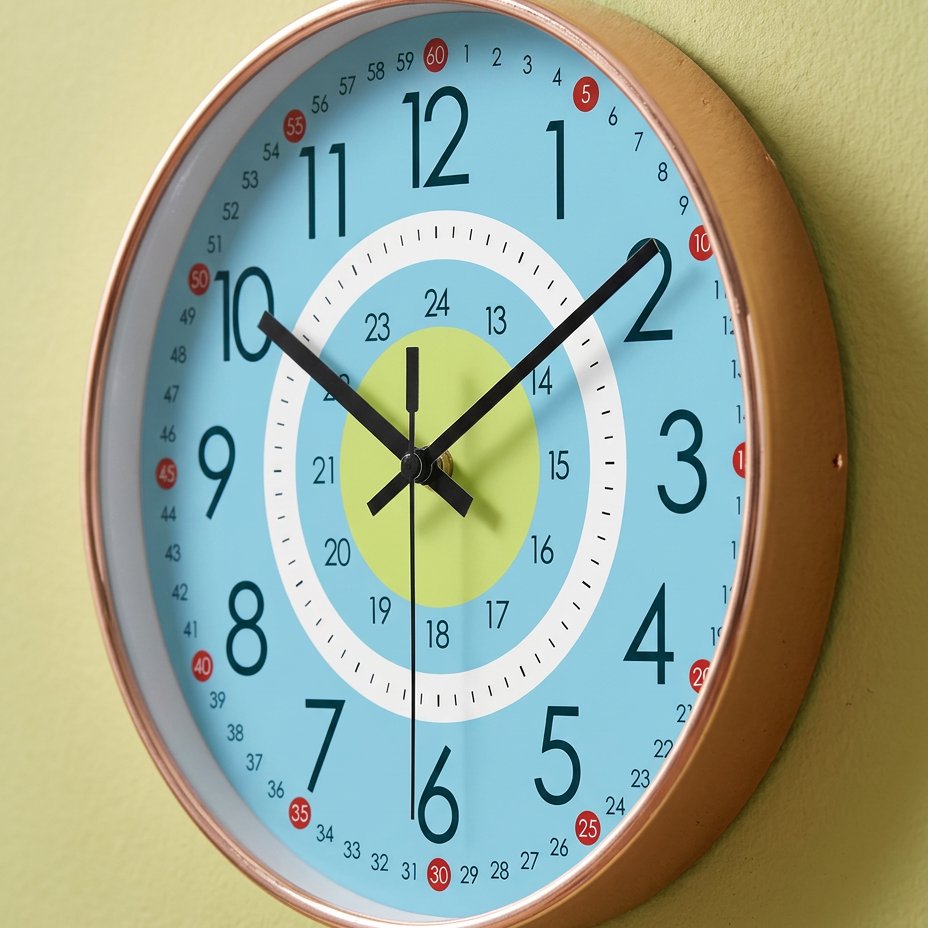 Children's Learning Time Wall Clock – product view 3