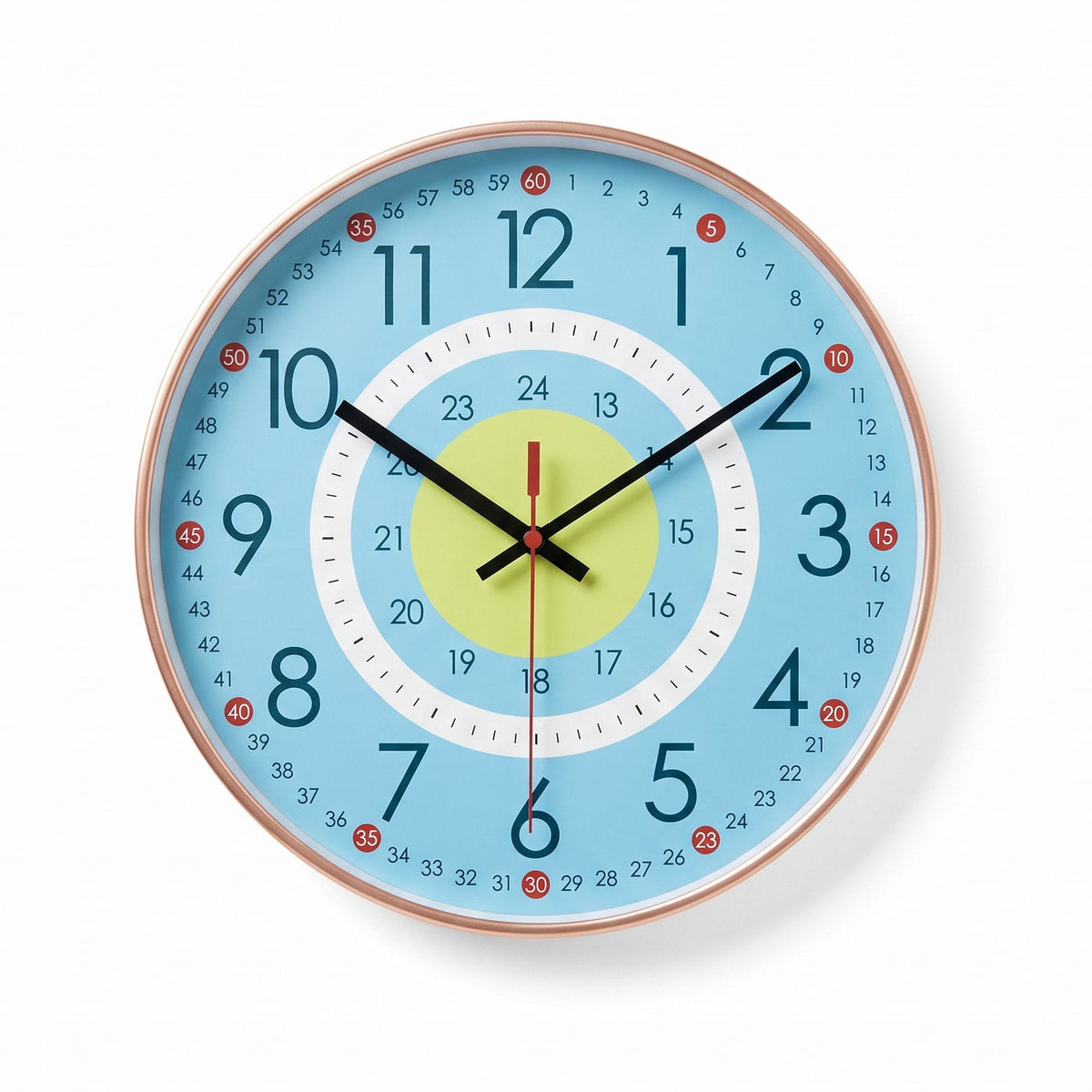 Children's Learning Time Wall Clock – product view 5
