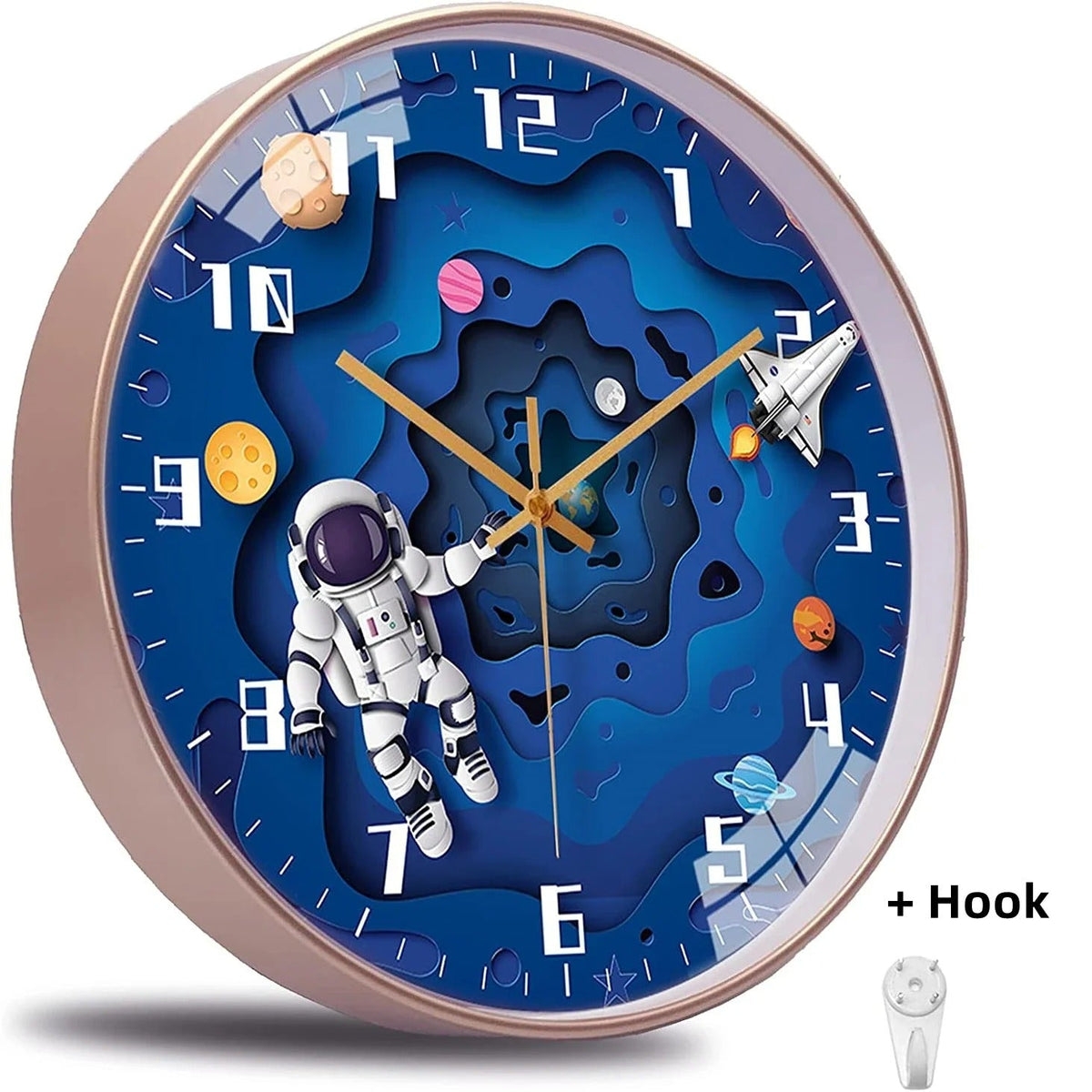Children's Space Wall Clock – product view 3