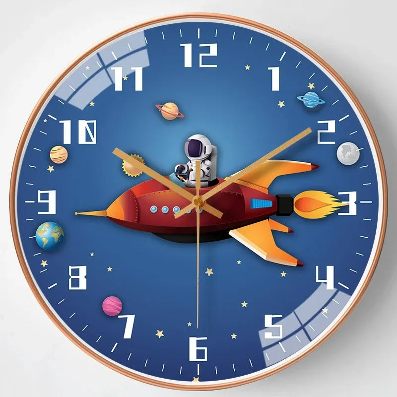 Children's Space Wall Clock – product view 4