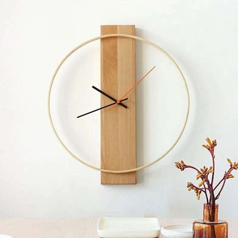 Clean Design Minimalist Wooden Wall Clock – product image