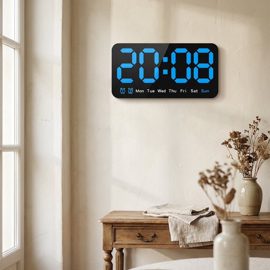 Clear Display Digital LED Wall Clock – product image