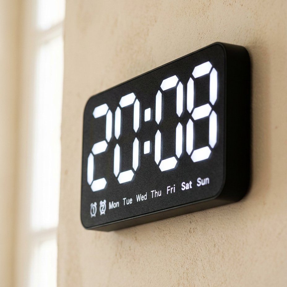 Clear Display Digital LED Wall Clock – product view 3